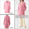 Max Mara Studio コート 関税送料込【Max Mara Studio】ミディ コート ウール ピンク