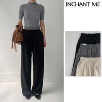 【INCHANT ME】[unisex] Moto Banding Wide Slacks