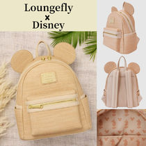 【Loungefly x DISNEY】ナチュラル織り ミッキーマウス リュック