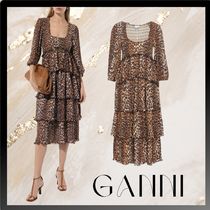 関税送料込◆人気◆GANNI◆レオパード ワンピース