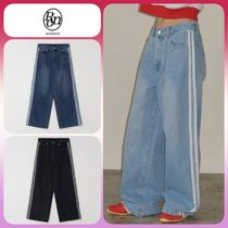 ◆24FW RONRON SIDE LACE TRACK DENIM PANTS/3色◆