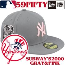 【海外限定】New Era 59FIFTY New York Yankees Gray&Pink