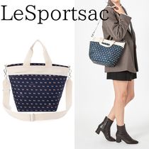 ■LeSportsac■レスポートサック BUCKET TOTEデニムシバピクセル