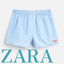 【ZARA】ラベル付きポプリンボクサーパンツ X HARRY LAMBERT