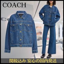 NEW【COACH】ヘリテージ C デニム トラッカー ジャケット