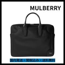 MULBERRY ベルグレイブ レザートリム ブリーフケース