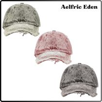 送料間税込【Aelfric Eden】フリンジウォッシュデニムキャップ