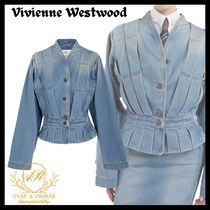 VIVIENNE WESTWOOD デニムジャケット ウォッシュ加工 ミリタリー