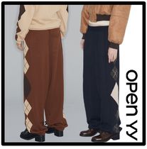 ★送料・関税込★OPEN YY★ARGYLE KNIT LOUNGE PANTS★