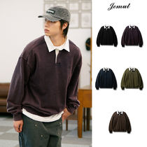 【JEMUT】24FW★ Dustin Heavy Salt Washing Collar Sweatshirt