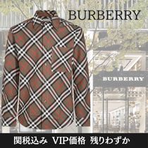 関税込★VIP価格【Burberry】チェックコットンシャツ