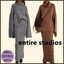 【entire studios】ニット＆ウール マキシスカートセットアップ