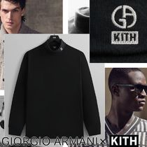 GIORGIO ARMANI × KITH ロゴ タートルネック 長袖Tシャツ