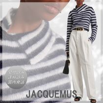 関税込■JACQUEMUS■Der Marina ストライプ ウール混セーター