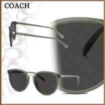 顔まわりにアクセントを COACH ラウンド サングラス