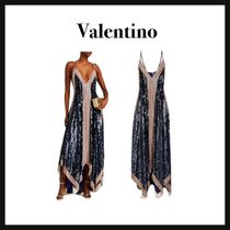 残りわずか！Valentino☆シルクドレス スパンコール ビーズ