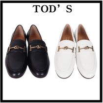 ★関税込★TOD'S★メタル ダブルT レザー ローファー★