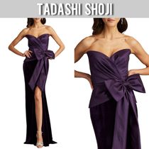 【TADASHI SHOJI】Nimue リボンマキシ丈カクテルワンピース