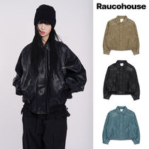 【Raucohouse】Superior loose leather jacket