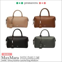 Max Mara◆HOLDALLM◆カーフレザー ダブル ハンドル バッグ