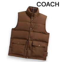 チェック柄も素敵【Coach】リバーシブル  フランネルベスト