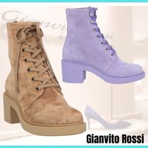 【関税込】GIANVITO ROSSI ショートレースアップ ショートブーツ