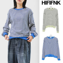 【HI FI FNK】(W) On Striped Sweatshirt