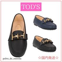 TOD'S レザー ロゴ ドライビングシューズ モカシン 関税送料込