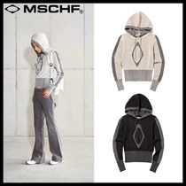 ●MISCHIEF●RHOMBUS KNIT HOODIE 2色 韓国人気