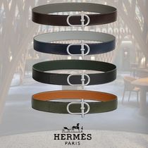 【人気】HERMES イサカバックル リバーシブルベルトレザー 38mm