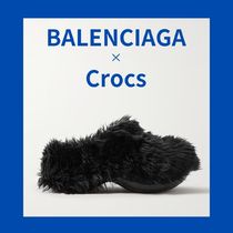 BALENCIAGA× Crocsフェイクファー＆EVA クロッグサンダル