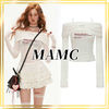 MAMC Tシャツ・カットソー 国内発/ペアルック☆MAMC☆オフショルダー スリム トップス☆