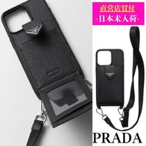 【直営店】PRADA サフィアーノレザーのiPhone 15 Pro Maxケース