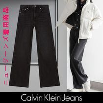 【CALVIN KLEIN】CKJ ハイライズワイドレッグジーンズ◆送料無料