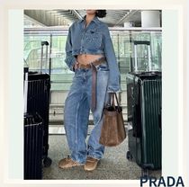 《PRADA》ハイウエストワイドレッグデニム＆ジャケット