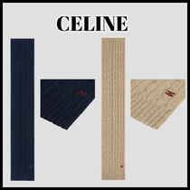 ★CELINE★トリオンフスカーフ ケーブルニットカシミア ギフト