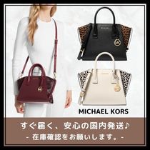 チーター柄☆【MICHAEL KORS】AVRIL レザー サッチェル S