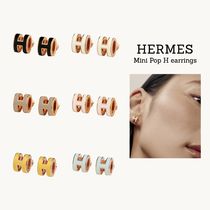 ◆HERMES◆ 大人気! Mini Pop H earrings ローズゴールド