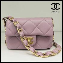 国内発送【可愛い太めCCストラップ】CHANEL ミニフラップバッグ