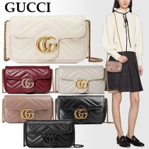 国内直営**GUCCI**　キルティング スーパーミニバッグ