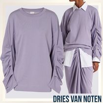 ≪DRIES VAN NOTEN≫ Ruched cotton jersey スウェットシャツ 綿