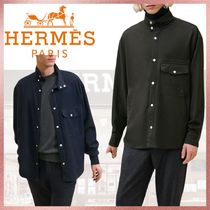 【日常をワンランクUP♪魅惑のゆる大人コーデ】HERMES シャツ