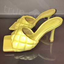 【VIP SALE】BOTTEGA VENETA パテッド ヒールサンダル*YELLOW