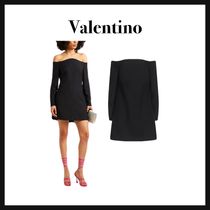 残りわずか!Valentino☆ミニワンピ サマーウール オフショルダー