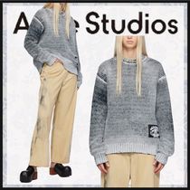 【Acne Studios】 ブラック＆ホワイト フェード セーター