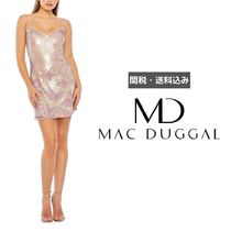 Mac Duggal☆   Vネックラインショートドレス