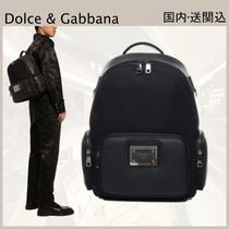 Dolce & Gabbana ロゴプレート ジップ付きバックパック