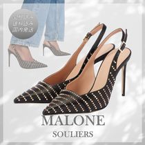 送料込/関税込■Malone Souliers■Jazz 90 装飾サテンパンプス