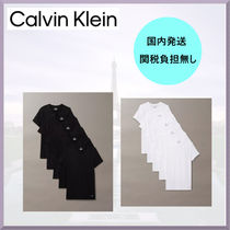 Calvin Kleinコットンクラシックス 5パッククルーネック Tシャツ