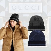 【国内発送関税込】【GUCCI】カシミヤ ビーニー ジャカード